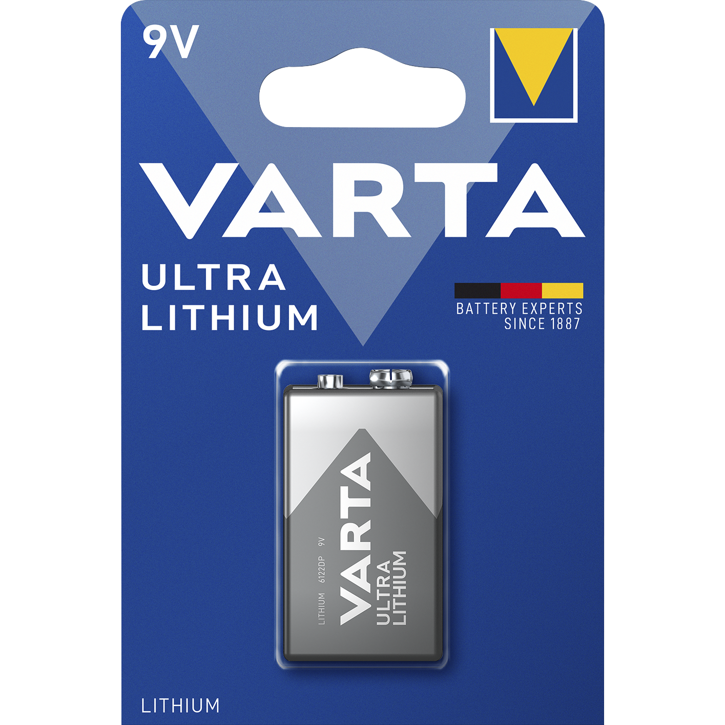 E-Block Batterie VARTA ''Ultra Lithium'', 6FR61, 9V, Ultra Lithium
