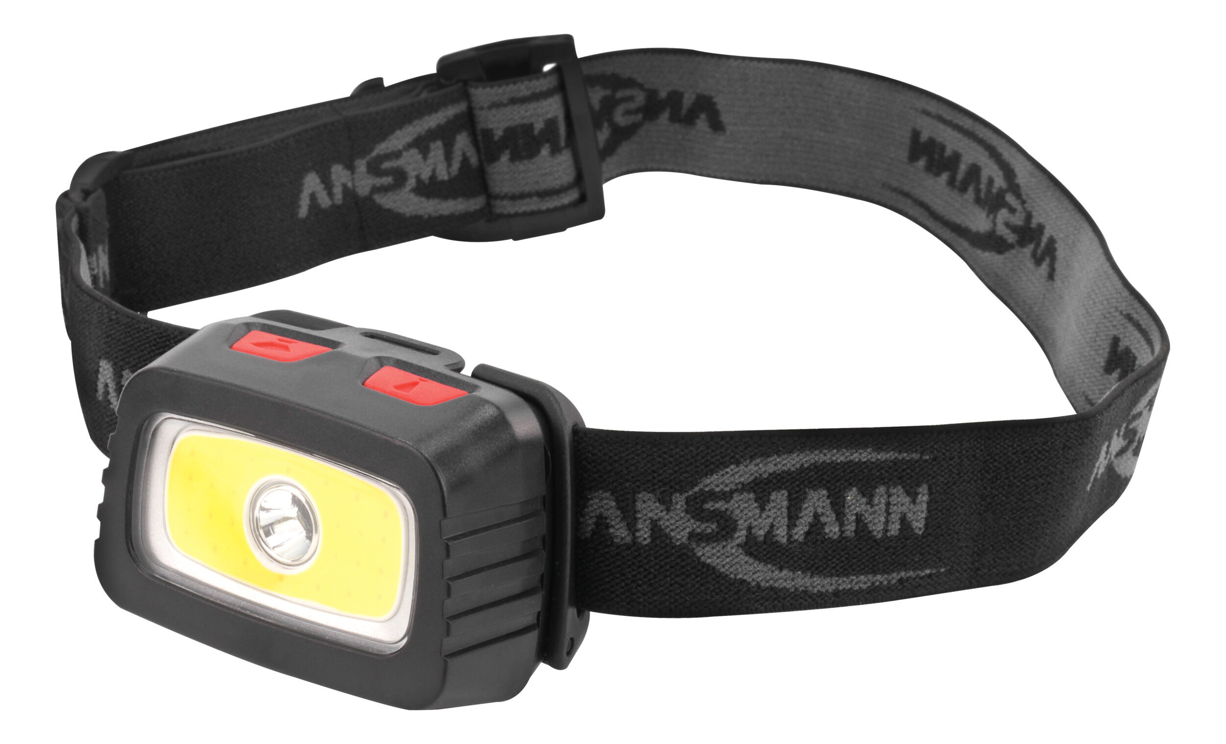 ANSMANN LED Stirnlampe – breite Ausleuchtung dank 3W COB LED Technik,