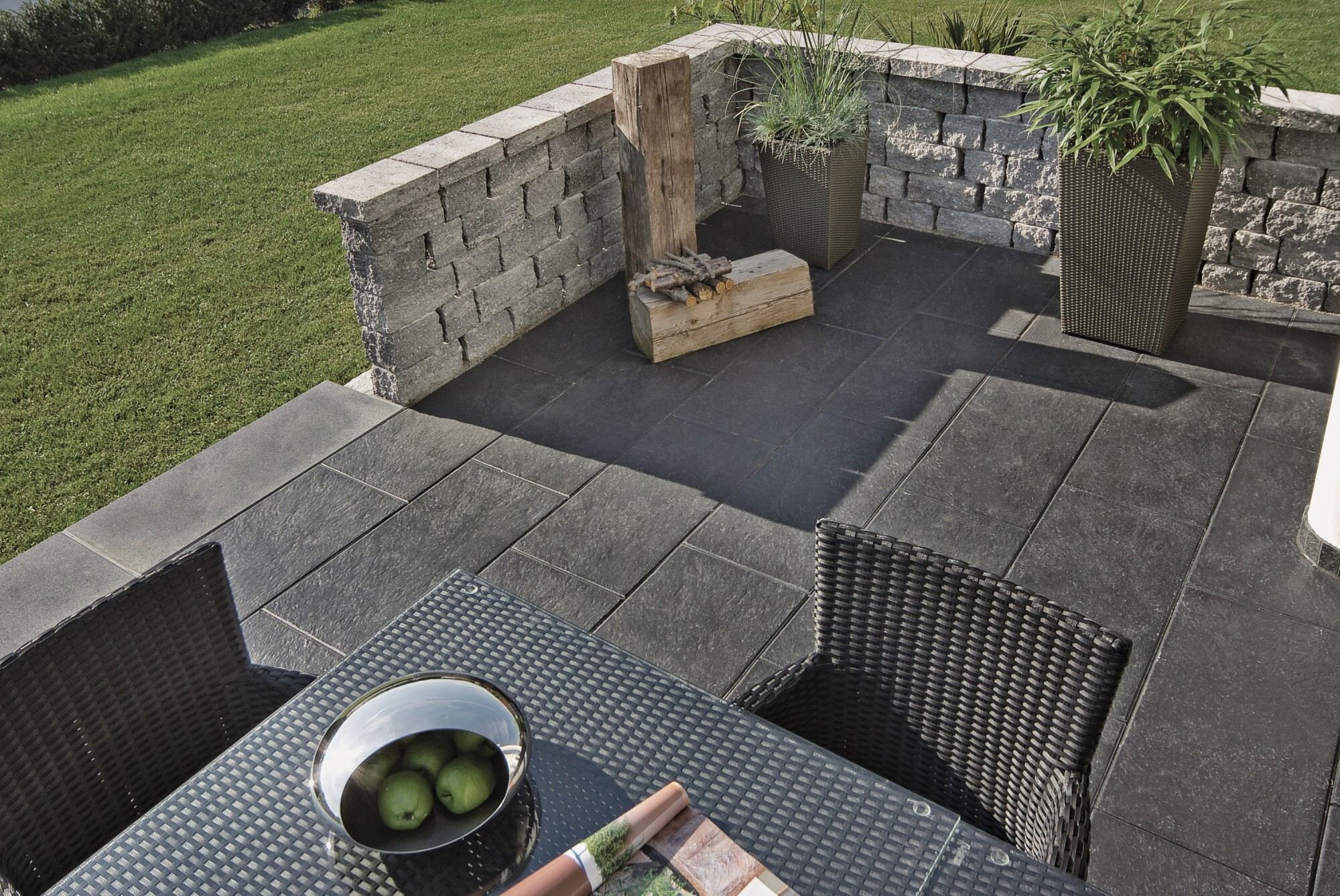 GDM.TIARO nativo - Terrassenplatte - DTE700 Schiefer-Grau - 800 x 400 x 50 mm