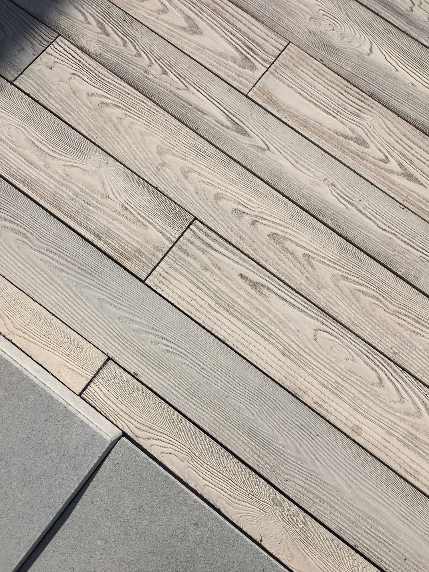 GDM.MASSIMO Diele - Terrassenplatte - Sichtbeton Beige gekalkt 2500 x 220 x 80 mm