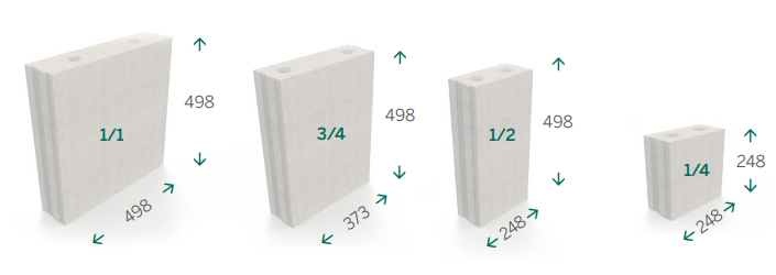 Kalksandstein Planelement Quadro 115mm