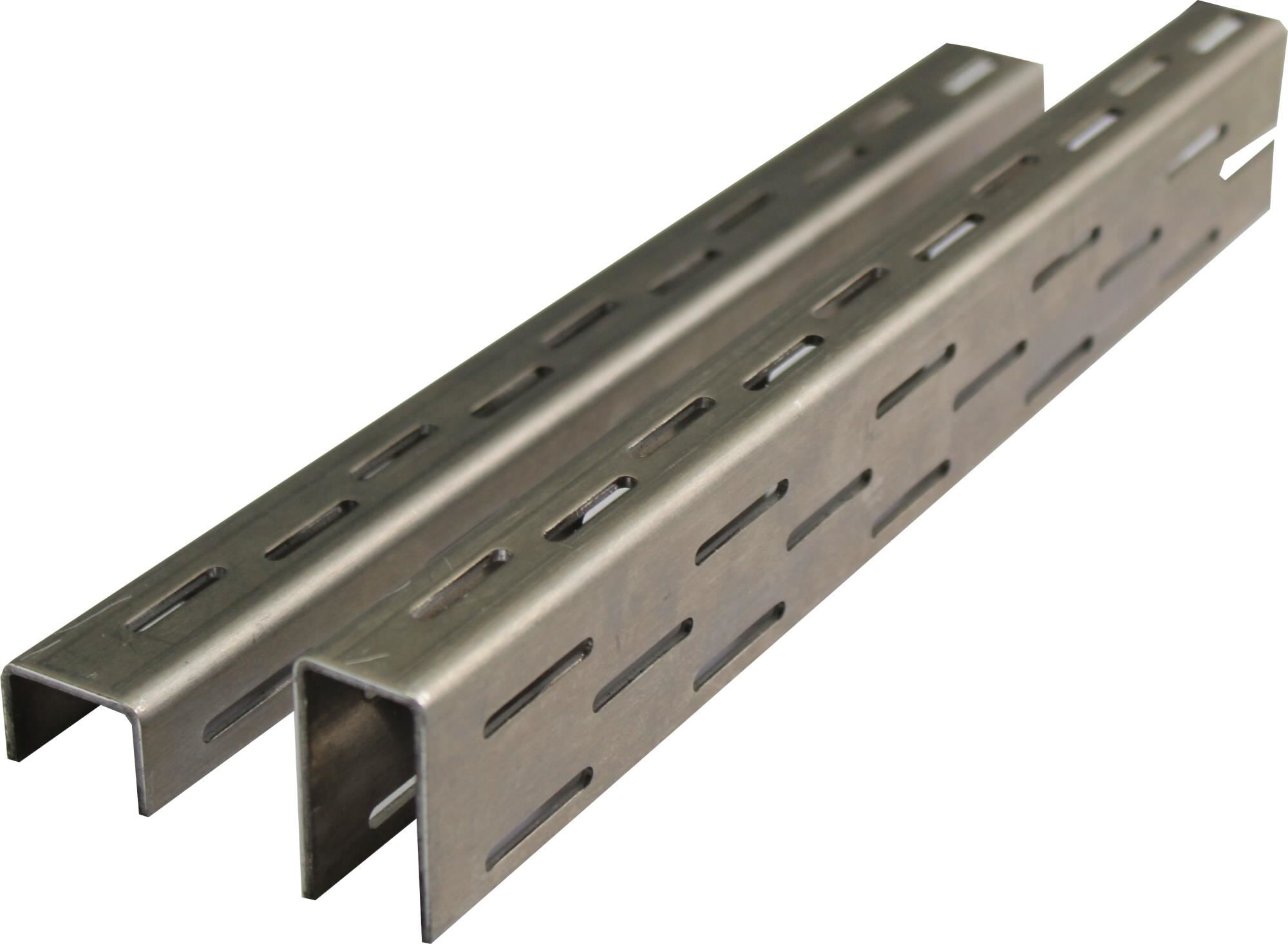 VOLFI Alu-Drainprofil Schlitzloch WD-C, 25x17 mm x 2m, zusammensteckbar
