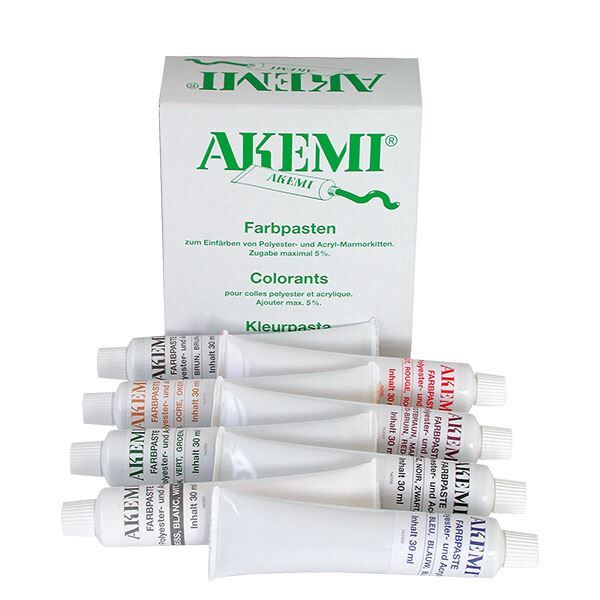 Farbpaste pastös Polyester gemischt 8 Stück