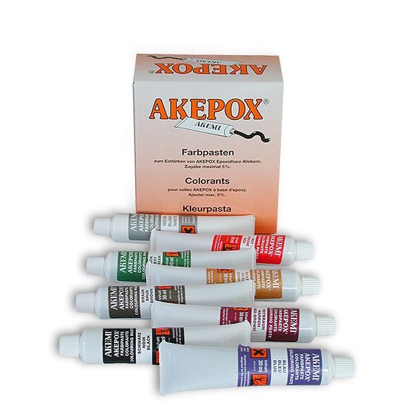 Farbpaste Spastös Akepox gemischt 8 Stück