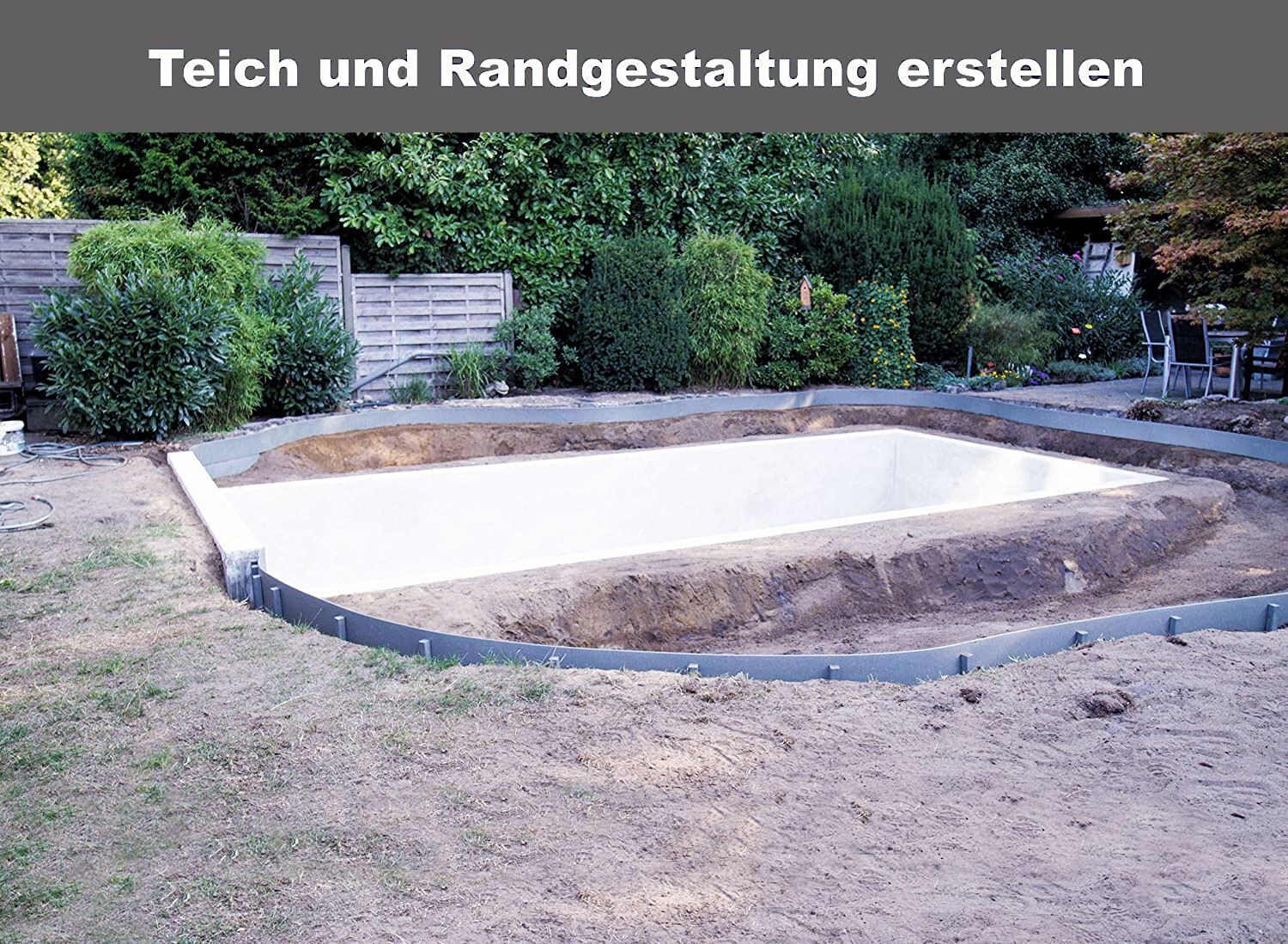 Teichrandsystem, Weg- und Beeteinfassung