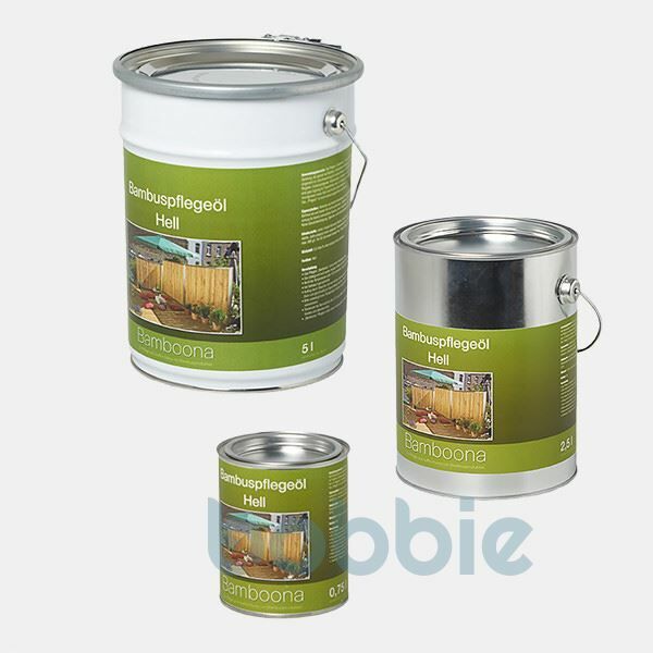 Bambus-Pflegeöl hell - Hochwertiges Ölharz für Zäune, Rohre & Terrassendielen