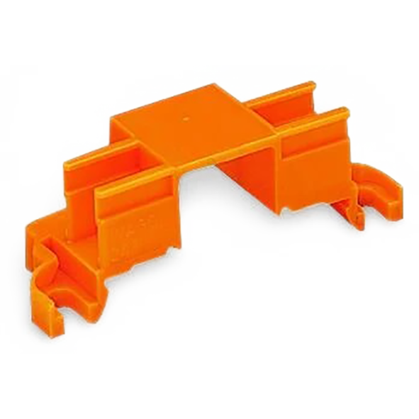 Befestigungsadapter WAGO, für 4 Steckplätze, Schraubmontage, orange