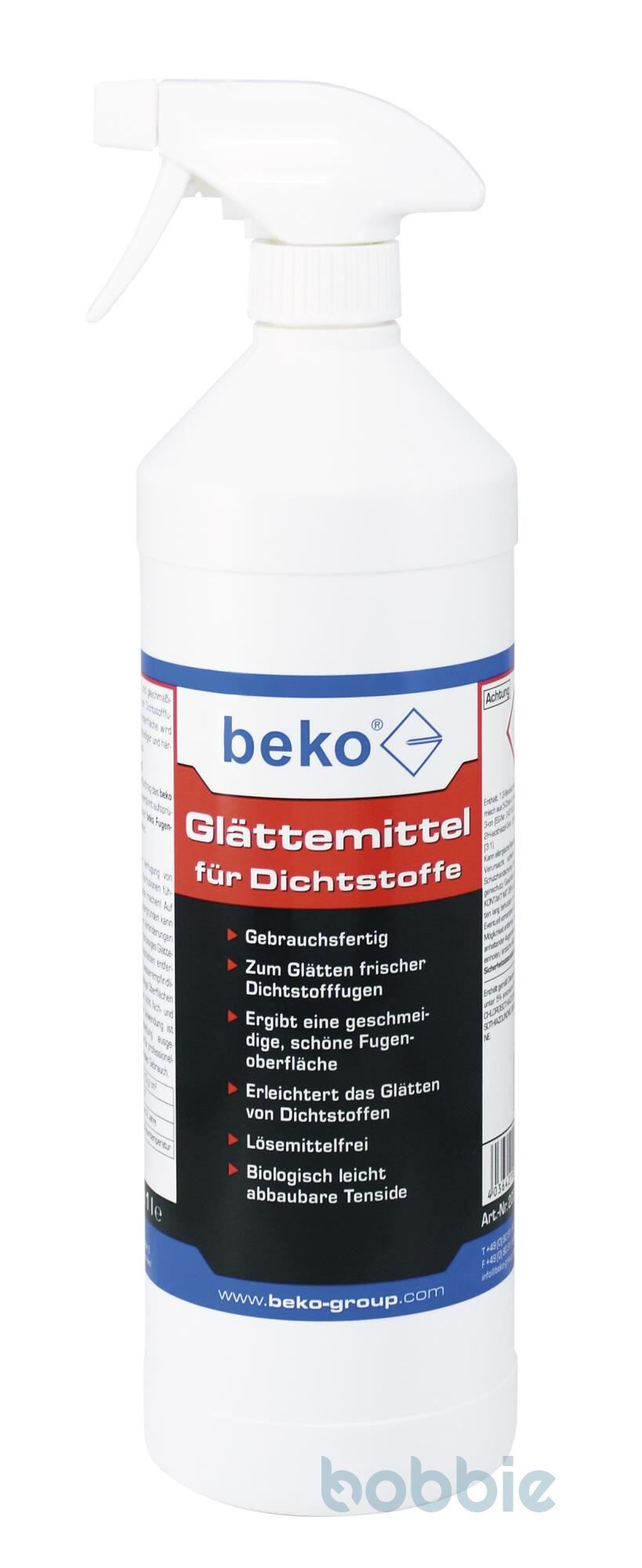 Glättemittel für Dichtstoffe, gebrauchsfertig, 1 l Flasche inkl. Sprühkopf