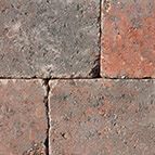 Ambiente Antik Normalstein Rot/Schwarz Nuanciert 24/16 - 238 x 158 x 80
