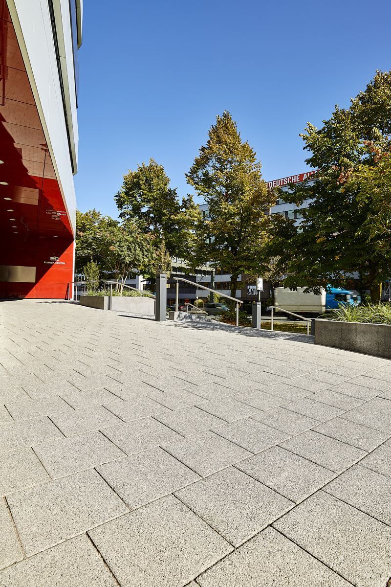 Modula Plus® Fein Quadratstein Mittelgrau 20/20 - 195 x 195 x 80