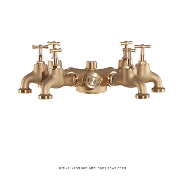 Trinkwasser-Standrohr Oberteil, 6x Zapfventil mit Außengewinde 1"