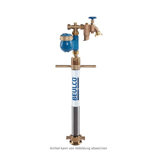 Trinkwasser-Standrohr, NW50/50, mit Wasserzähler Qn2,5 und 1 x Systemtrenner BA DN20