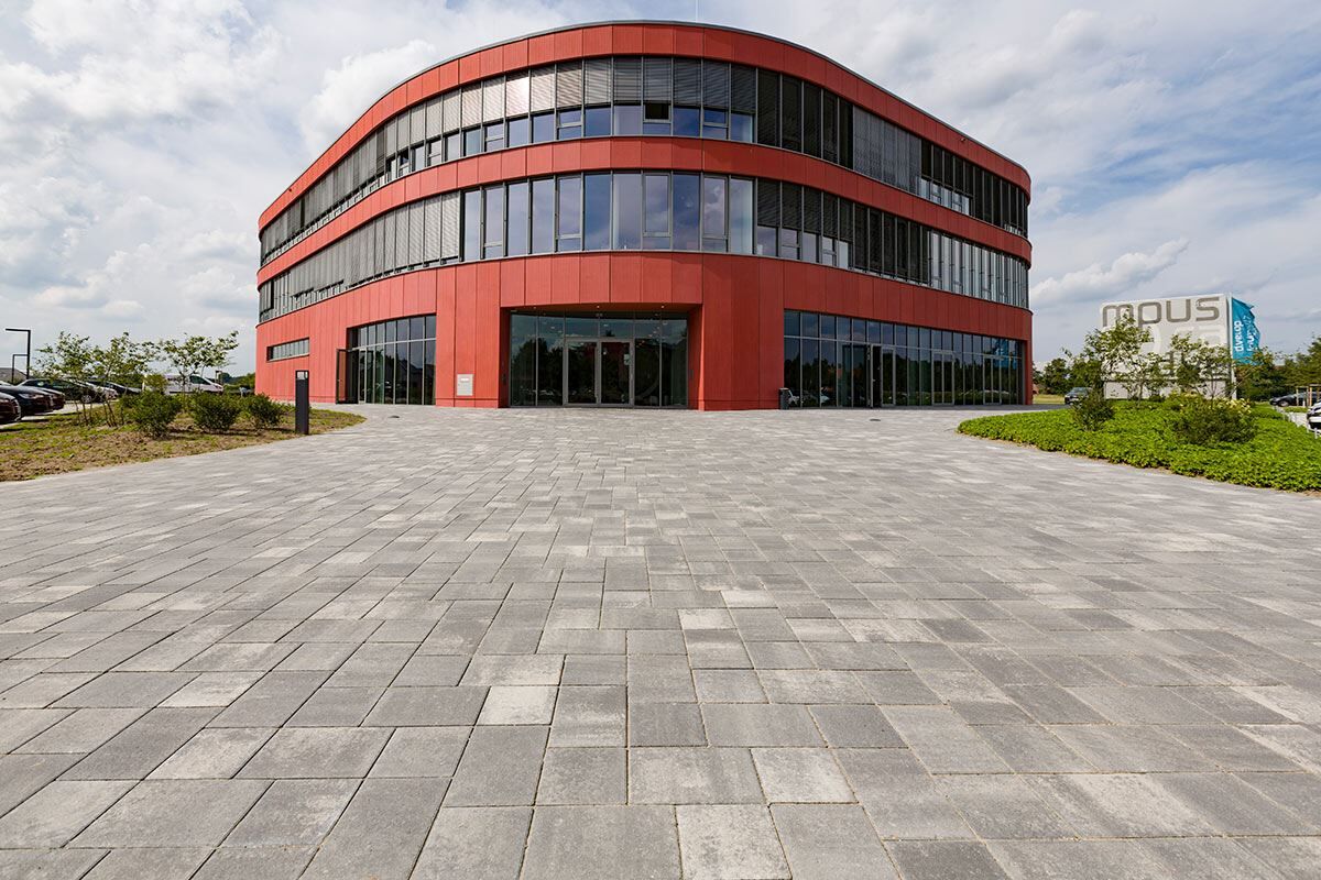 Modula Plus® Rechteckstein Grau/Schwarz Nuanciert 30/20 - 295 x 195 x 80 mm