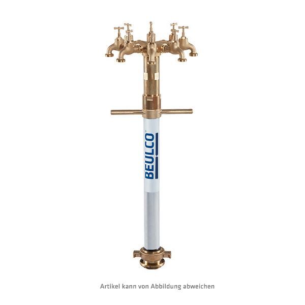 Standrohr für Wasserzähler Qn10, mit Überbrückungsrohr 2" aus Messing