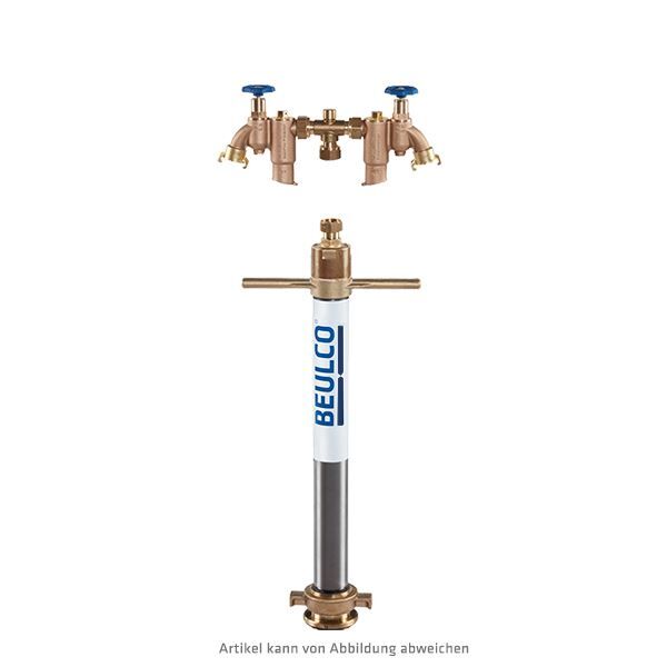 Trinkwasser-Standrohr, NW70/80, für Wasserzähler Qn2,5 ohne Überbrückungsrohr mit 2x Systemtrenner BA DN20