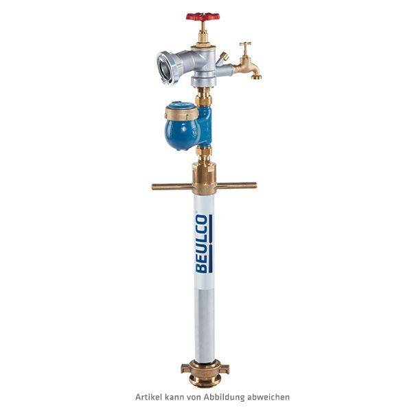 Standrohr, NW70/80, mit Wasserzähler Qn6, C-Festkupplung und Zapfventil 1"