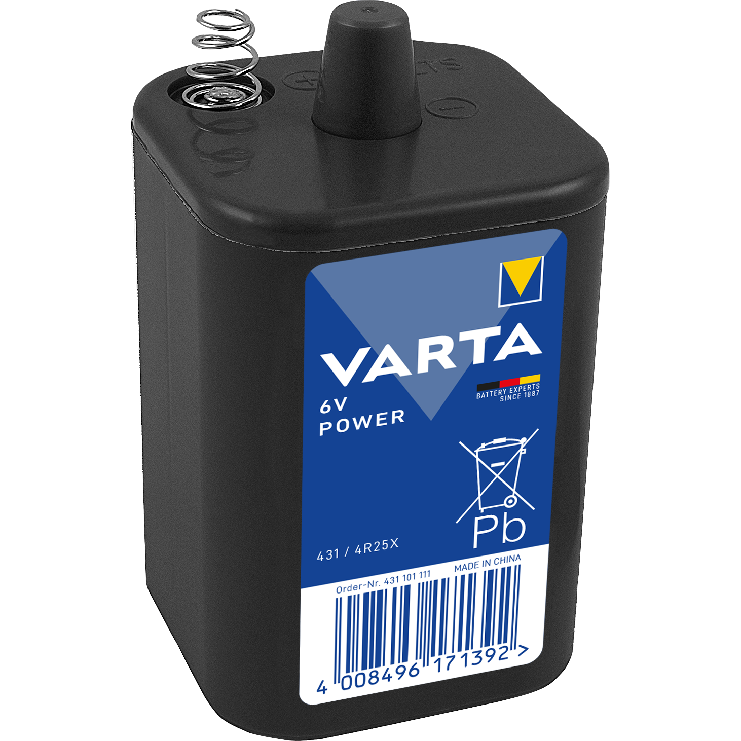 Blockbatterie VARTA  Zink Kohle 6V mAh