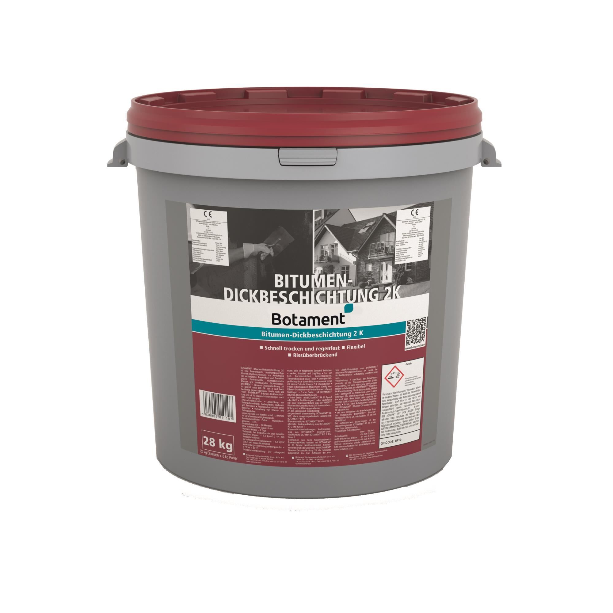 Bitumen- Dickbeschichtung 2K 28 kg Palette