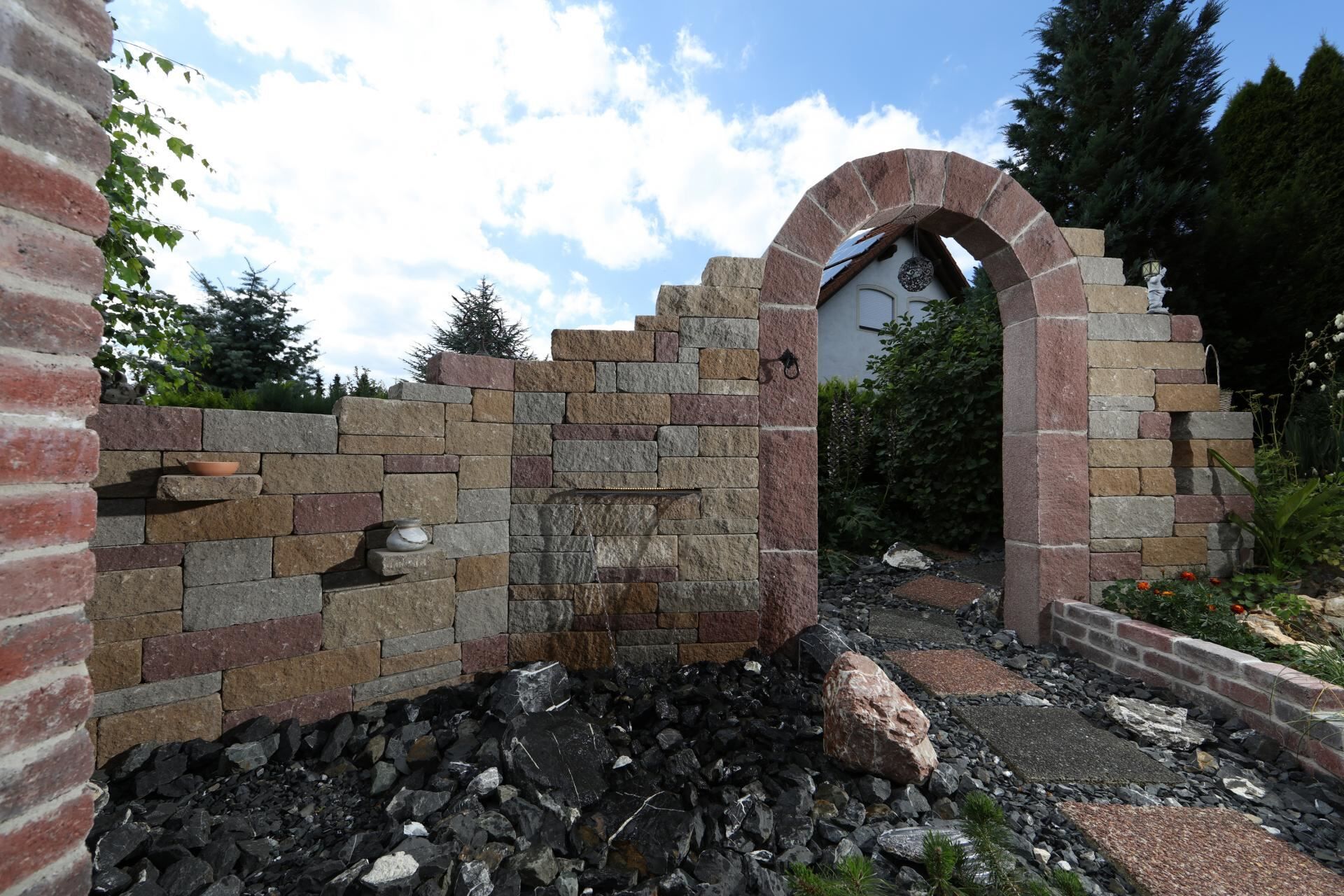 braunsteine Mauern, SANTURO® BOGEN, Naturgrau Kaufen