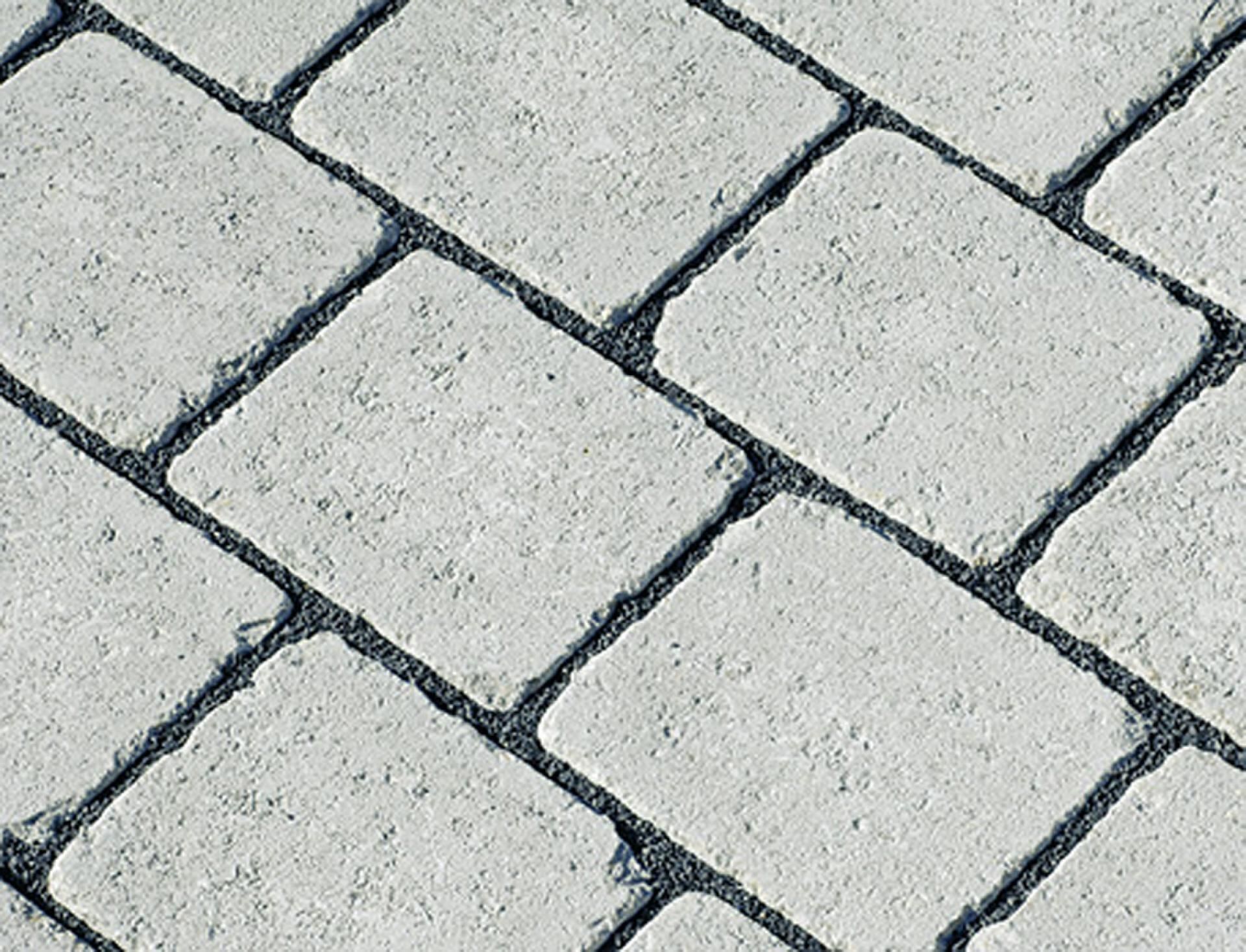 TEGULA Drainfugenstein 7cm, 1/1 (20.8x17.3cm) mit 8mm Drainfuge, palettiert, Anthrazit Nr. 20 getrommelt DIN EN 1338