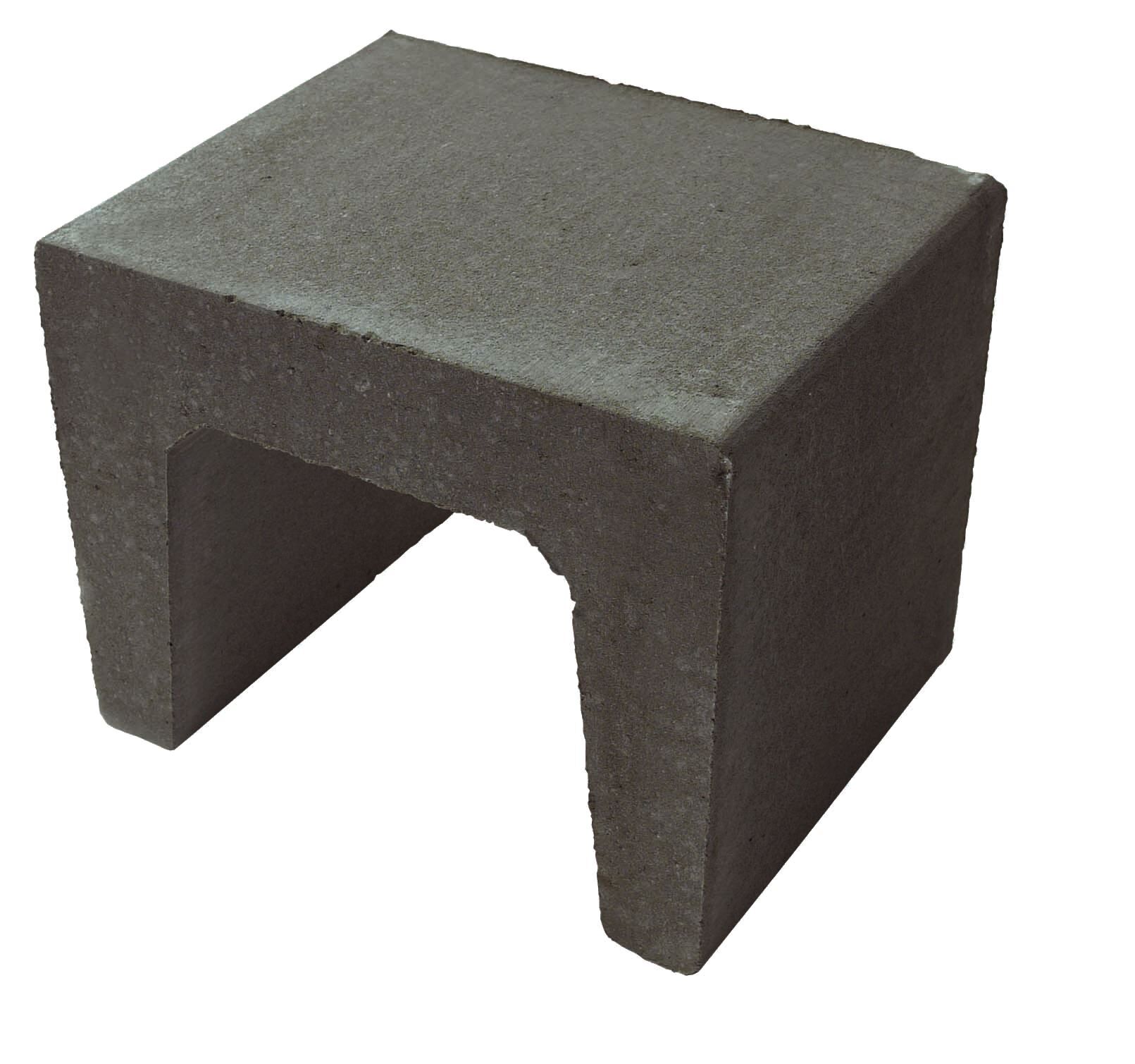 DIEPHAUS U-STEIN ANTHRAZIT 40/40/40 CM