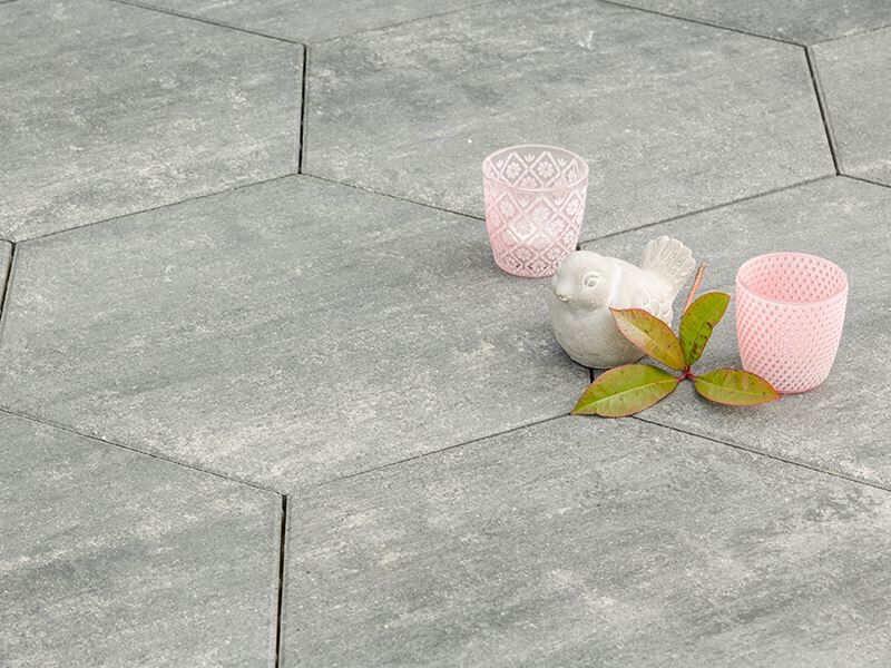 DIEPHAUS Terrassenplatte DIAMANO GRAPHIT 46/40/4 CM PE3