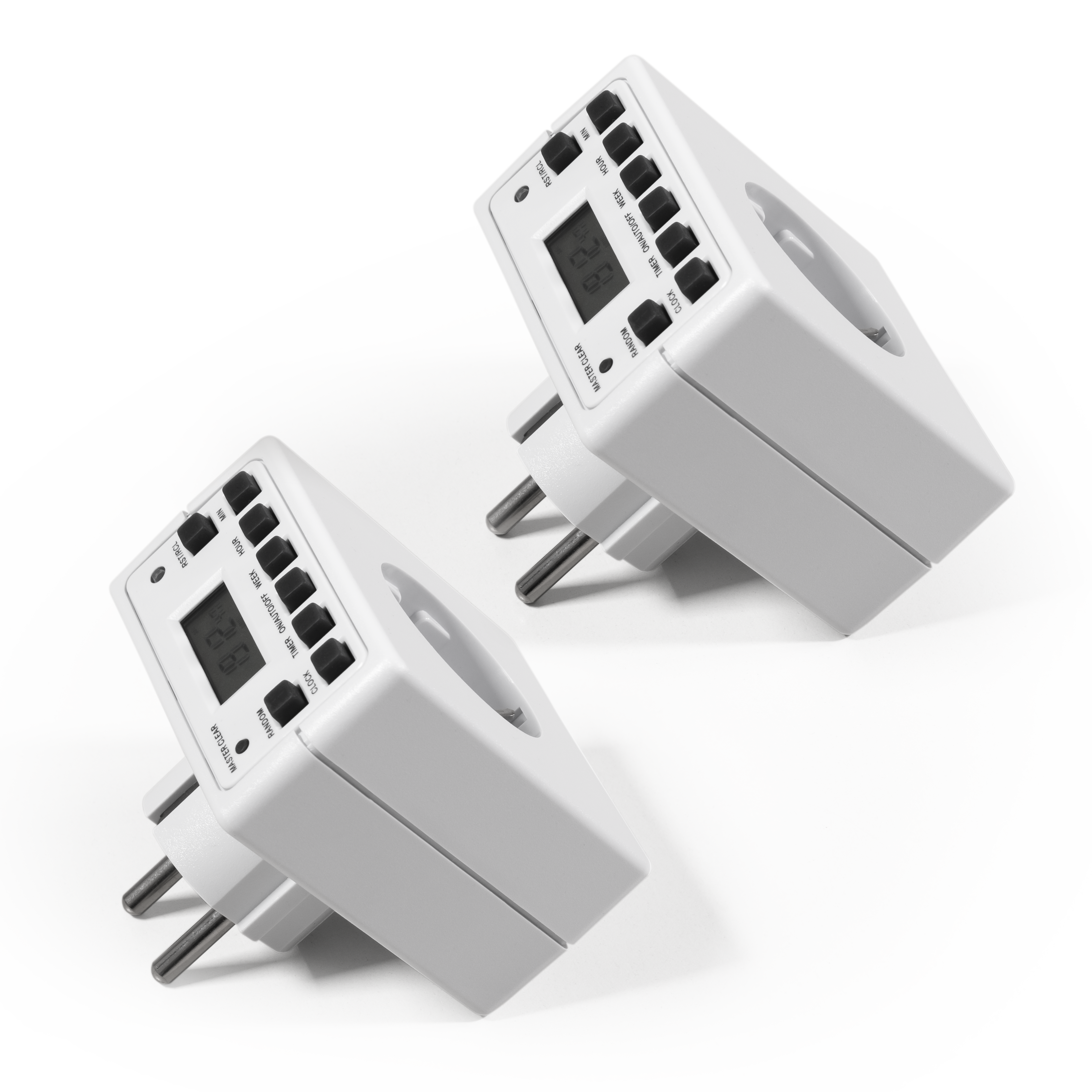 Digitale Zeitschaltuhr McPower ''AZ-53'' 2er-Pack, 10 Programme, 12/24Std Zyklus