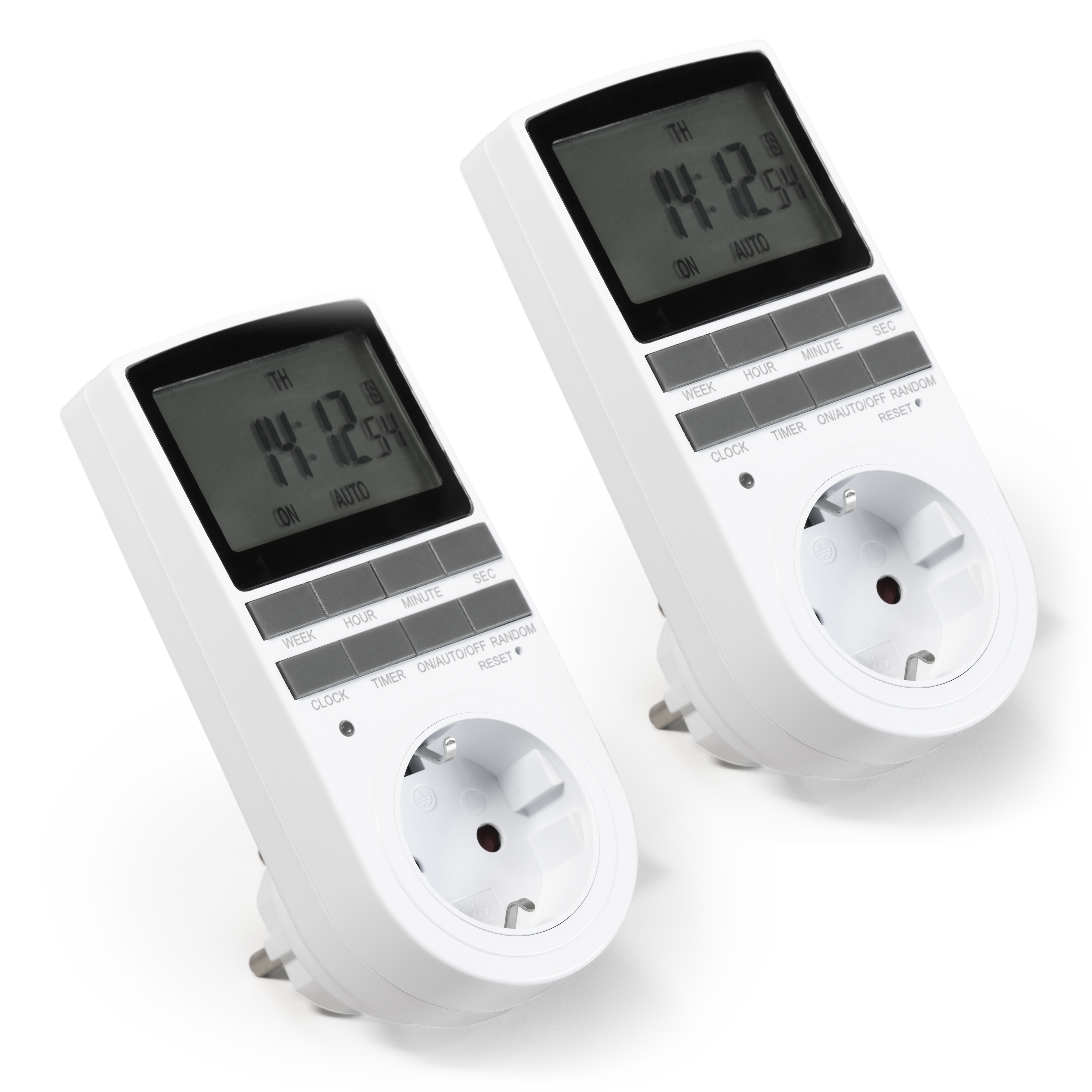 Digitale Zeitschaltuhr McPower ''WZ-10'' 2er-Pack, 10 Programme, 24Std Timer,3680W