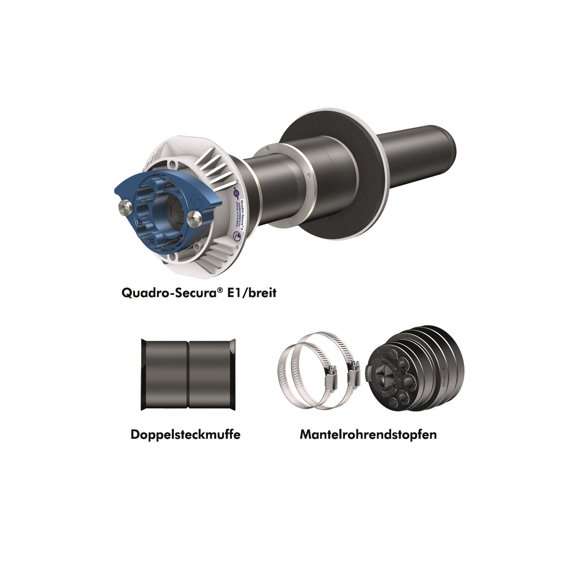 Quadro-Secura Bauherrenpaket-Einsparte f. Gebäude mit Keller -  W, E, T