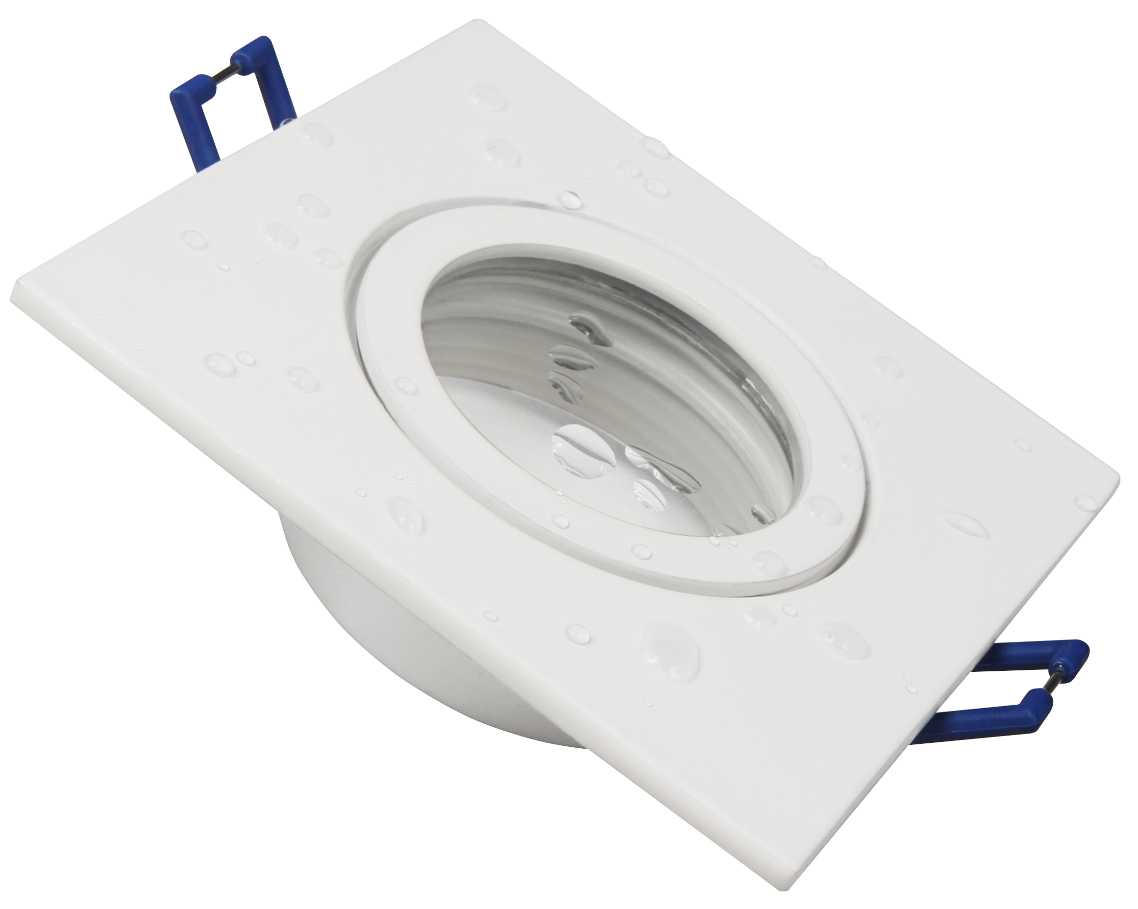 Einbaurahmen McShine ''DL-54'' eckig, Clip-Verschluss, IP44, weiß