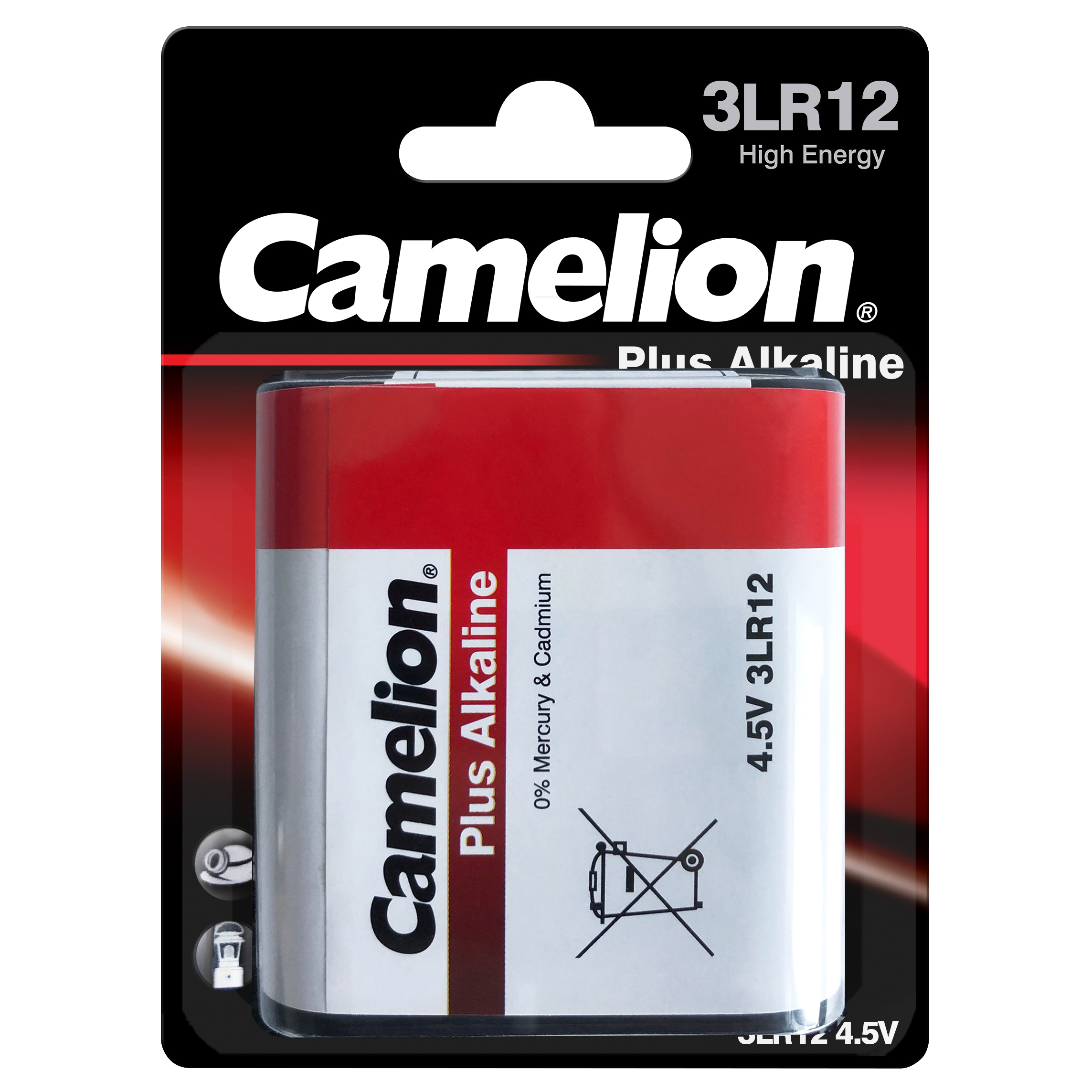 Flachbatterie CAMELION Plus Alkaline 4,5 V, Typ 3LR12