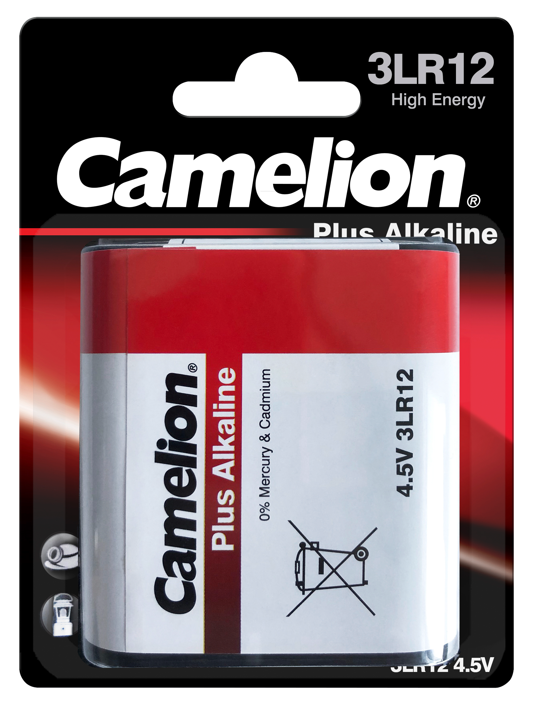 Flachbatterie CAMELION Plus Alkaline 4,5 V, Typ 3LR12