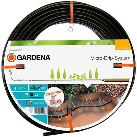 GARDENA Gardena Tropfrohr unterirdisch 13,7 mm Micro-Drip-System 50 m Erweiterungsset