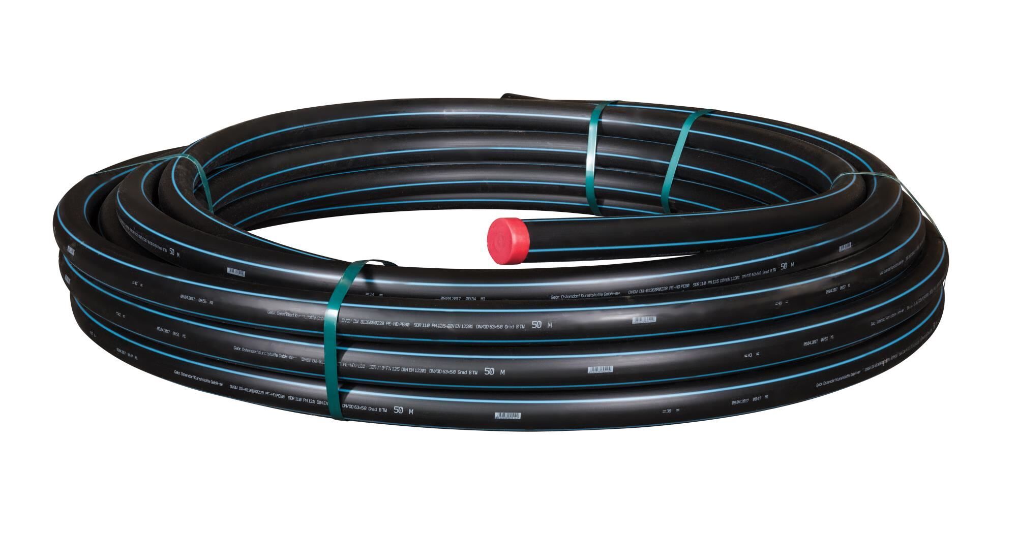 PN 12,5 - HDPE DN/OD 63x5,8 mm SDR11 (50 m)