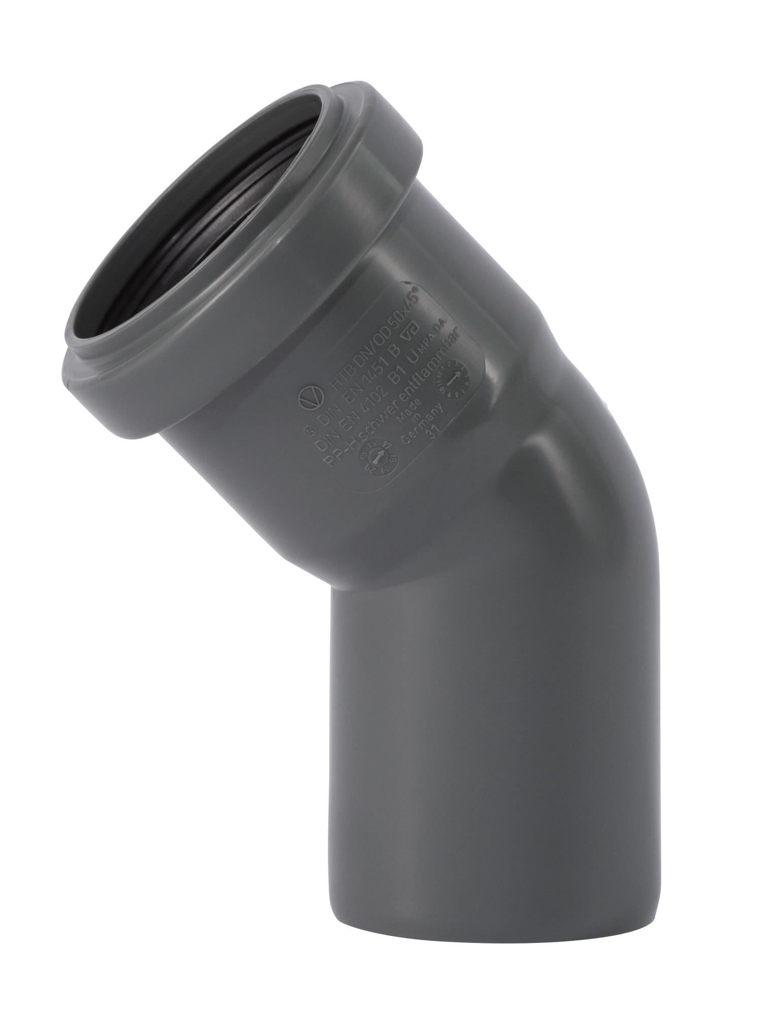 HTsafeB Bogen DN/OD 50 45 Grad