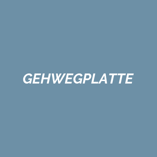 GEHWEGPLATTE