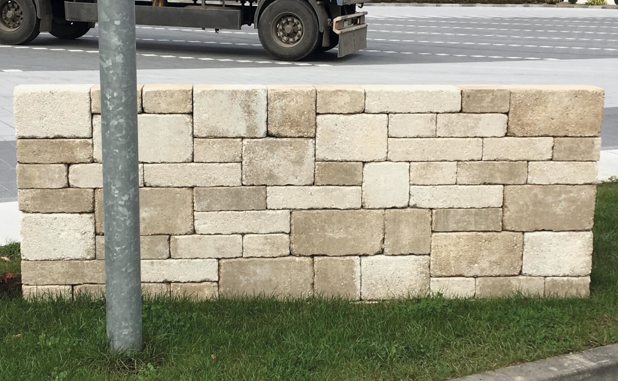 Mauersystem GARDALINE antik Sandstein Set-Höhe 20 cm