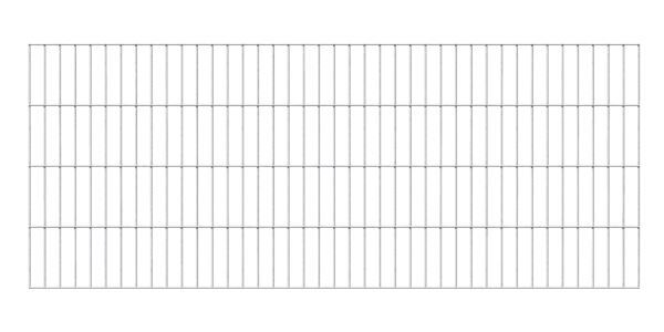Doppelstab-Gittermatte, Typ 6/5/6, ohne überstand, feuerverzinkt, Höhe: 1000 mm