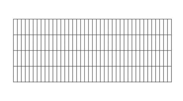 Doppelstab-Gittermatte, Typ 6/5/6, ohne überstand, anthrazit, Höhe: 1400 mm