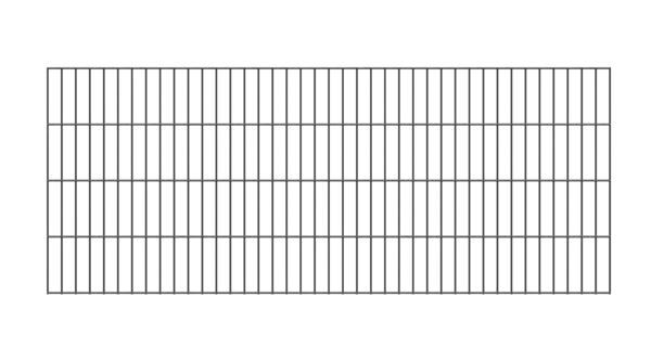 Doppelstab-Gittermatte, Typ 6/5/6, ohne überstand, anthrazit, Höhe: 1200 mm