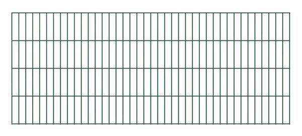 Doppelstab-Gittermatte, Typ 6/5/6, ohne überstand, grün, Höhe: 1200 mm