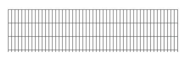 Doppelstab-Gittermatte, Typ 6/5/6, mit überstand, anthrazit, Höhe: 1230 mm