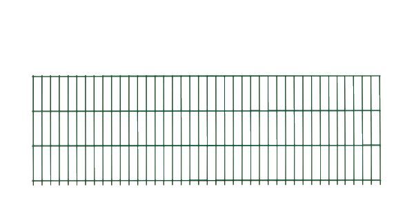 Doppelstab-Gittermatte, Typ 6/5/6, mit überstand, grün, Höhe: 1830 mm