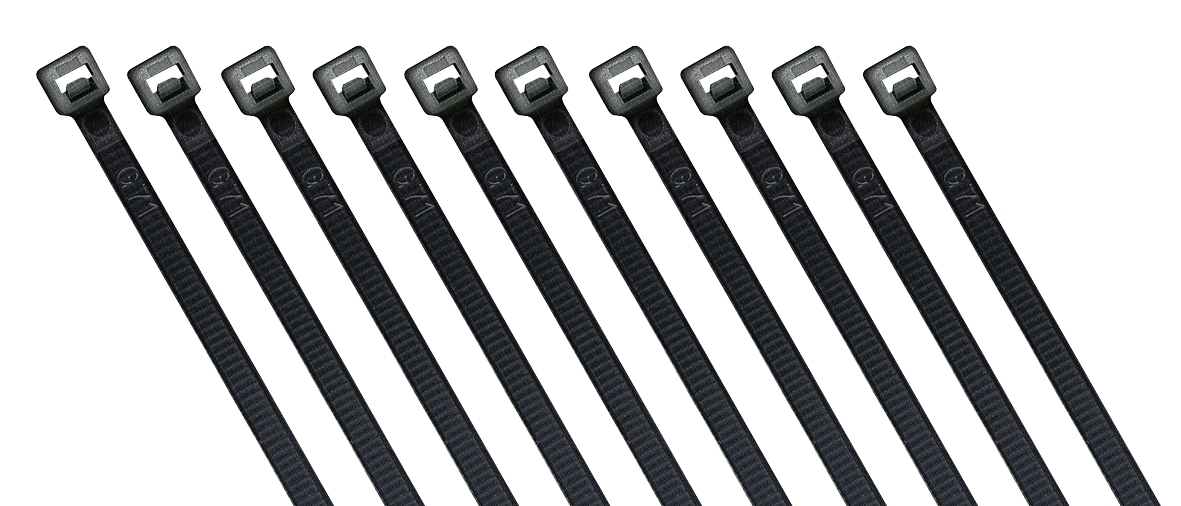 Kabelbinder McPower, schwarz, 370x3,6mm, 100er-Pack, UV beständig