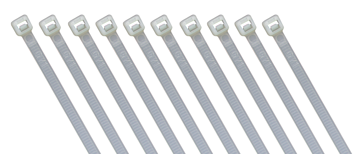 Kabelbinder McPower, transparent, 140x3,6mm, 100er-Pack, UV beständig