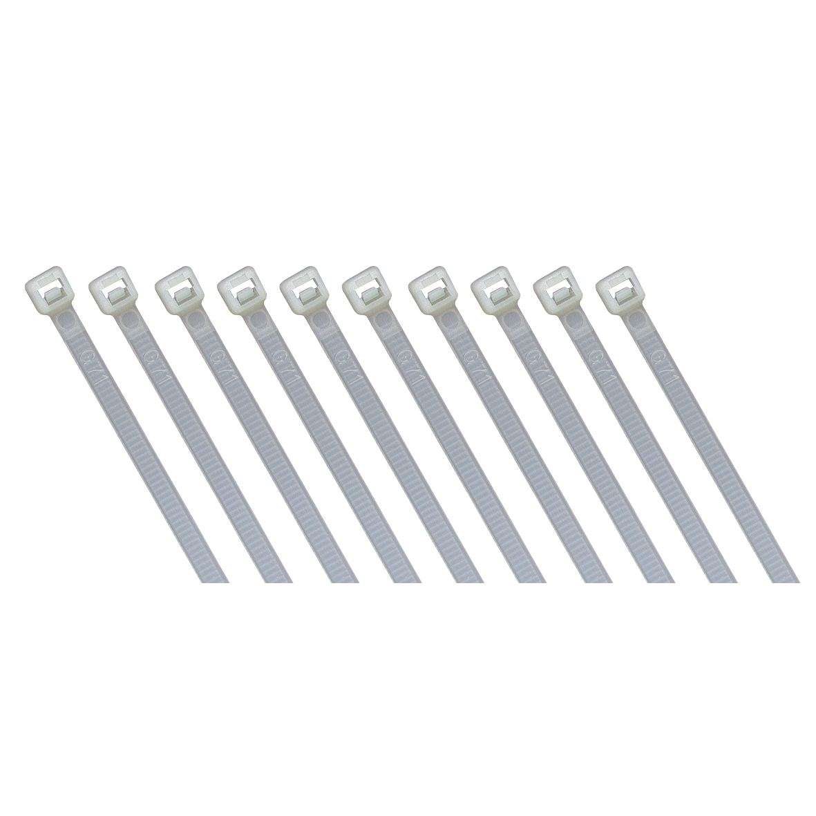 Kabelbinder McPower, transparent, 140x3,6mm, 100er-Pack, UV beständig