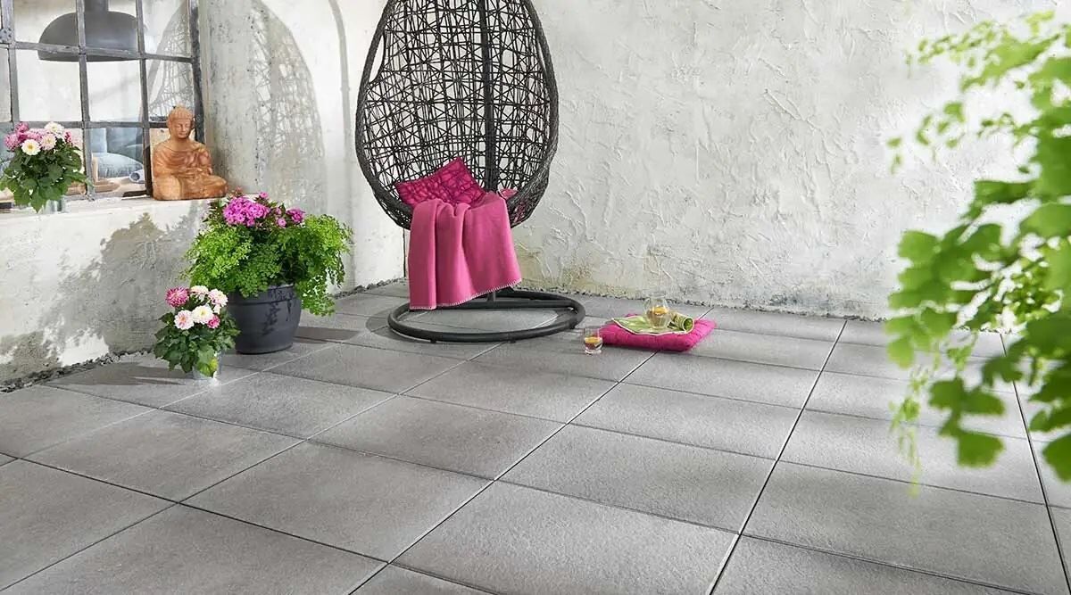 Terrassenplatte AVELINA XL, 60x40x2,7, Steel Grey
