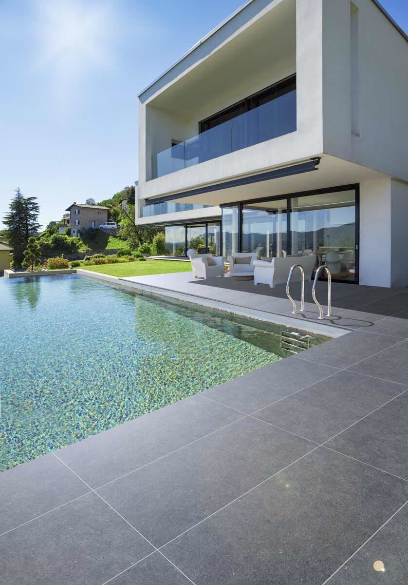 Terrassenplatte TAMIO, 120x60x2, Stone Anthracite