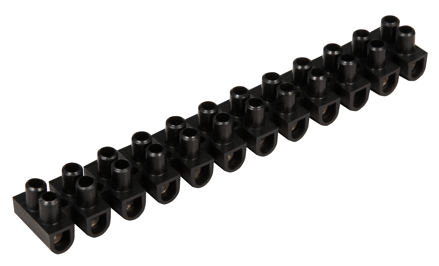 Lüsterklemme McPower, 12 Klemmen, 4,5mm², 5A, schwarz