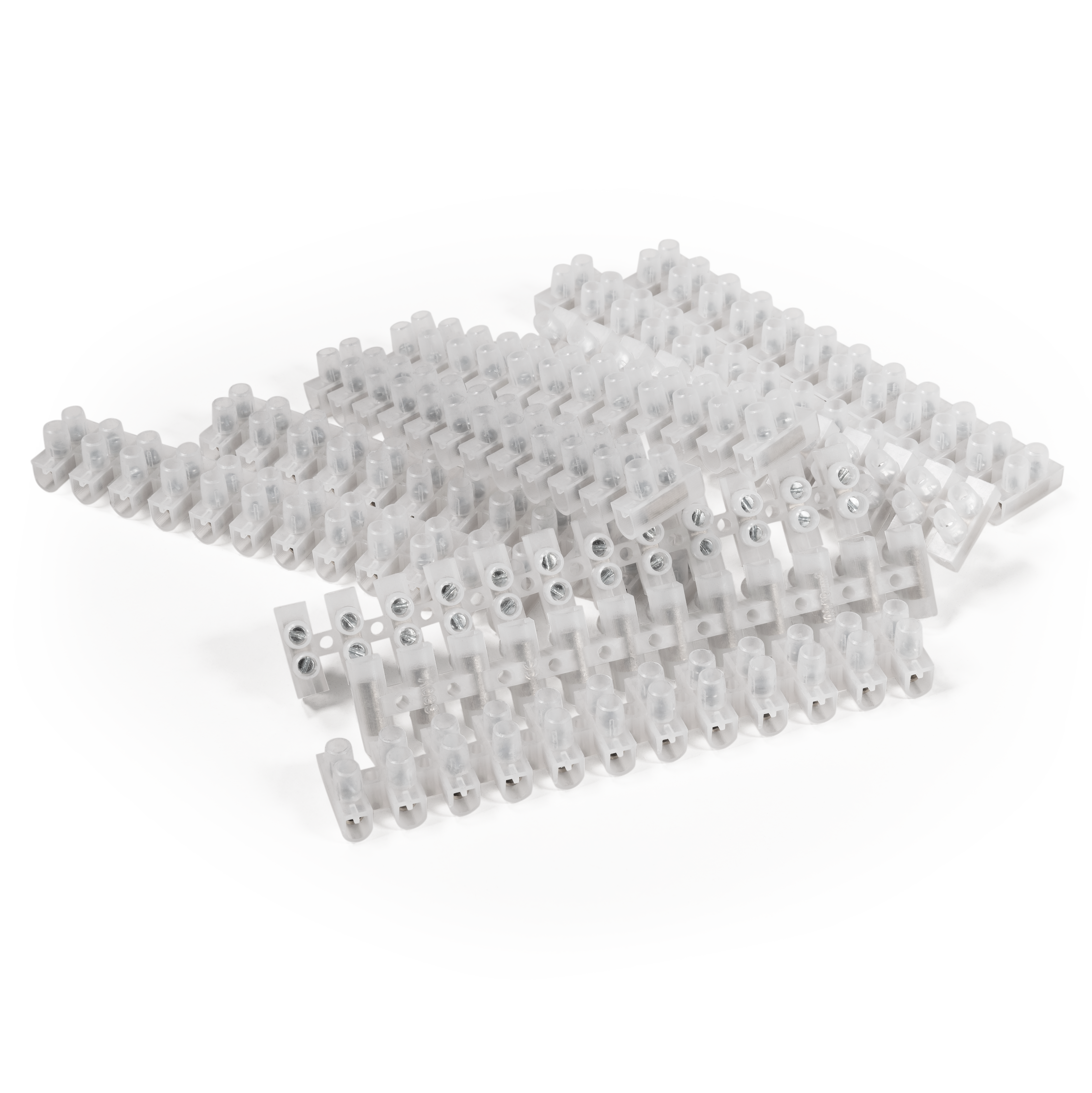 Lüsterklemme McPower, 12 Klemmen, 6,0mm², 10A, transparent, 10er-Pack